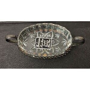 Westminister Handmade English Crystal & Silverplate Candy Jewelry Decor Dish